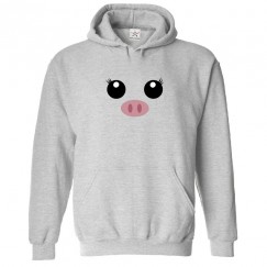 Kawaii Pig Classic Unisex Kids and Adults Pullover Hoodie